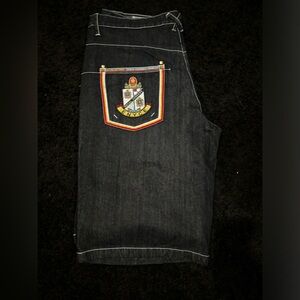 Vintage Men's Enyce Black Denim Shorts